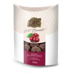 Wiśnie w czekoladzie deserowej w opakowaniu typu łódeczka