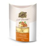 Migdały w czekoladzie białej z cynamonem w opakowaniu typu łódeczka