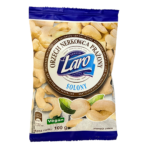 Orzechy nerkowca prażone solone w opakowaniu z symbolicznym zdjęciem