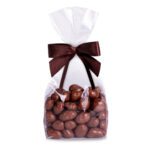 Rodzynki w czekoladzie mlecznej w foliowej saszetce z kokardą