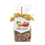 Orzeszki ziemne prażone w karmelu w foliowej saszetce z kokardą i bilecikiem