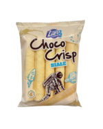 chrupki kukurydziane w białej polewie w opakowaniu z astronautą