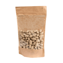 Migdały w białej czekoladzie z cynamonem w opakowaniu strunowym z okienkiem