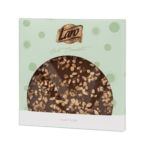 Czekolada mleczna z krokantem z orzecha laskowego w papierowym opakowaniu z okienkiem