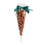 Orzeszki ziemne w karmelu z miodem w foliowym rożku z kokardą