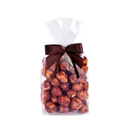 Orzechy laskowe w karmelu w foliowej saszetce z kokardą