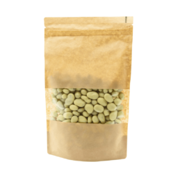 Rodzynki w białej czekoladzie w opakowaniu strunowym z okienkiem