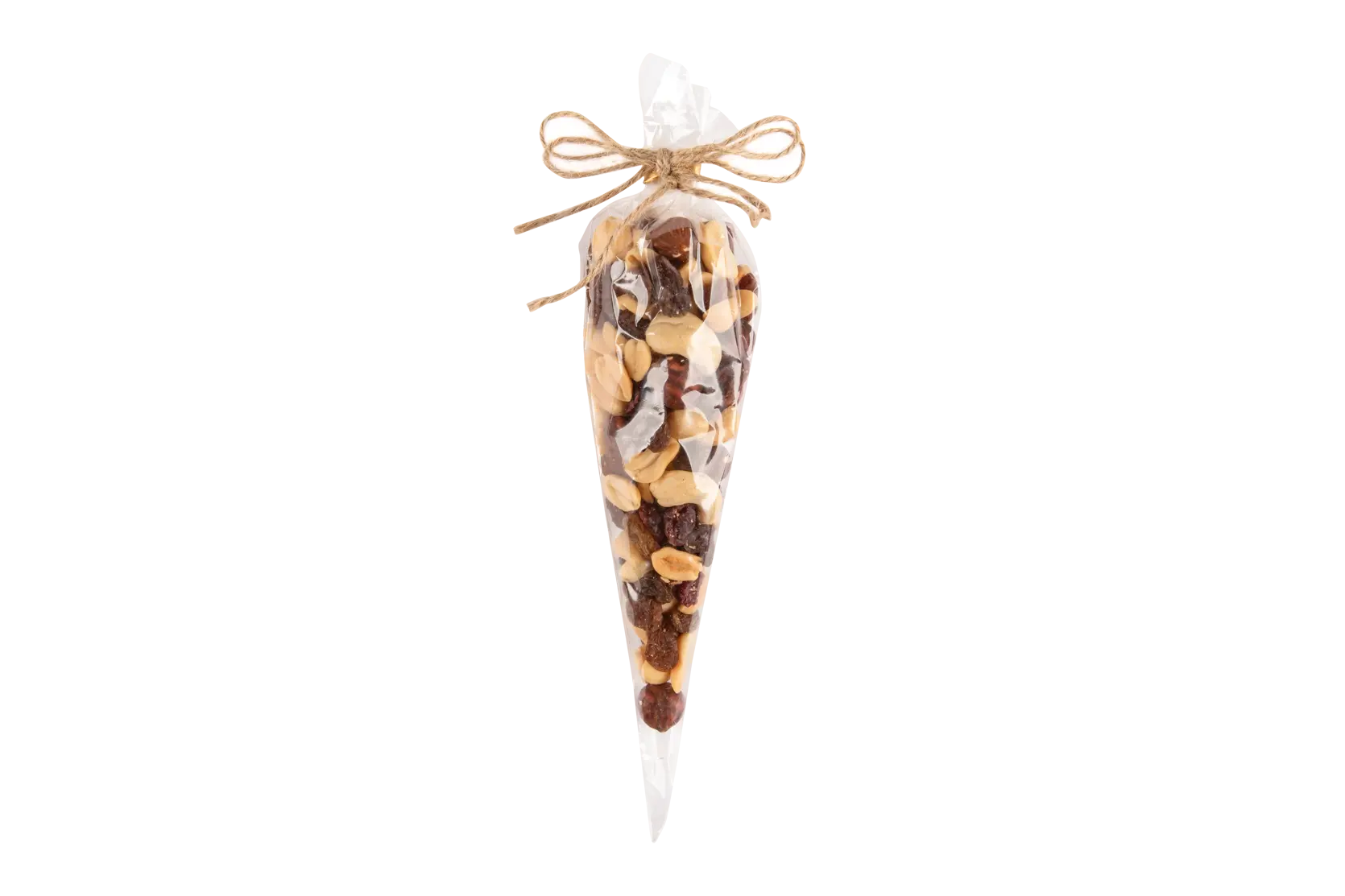 Mieszanka-bakaliowa Mieszanka bakaliowa w foliowym rożku z kokardą