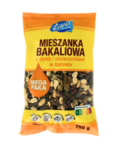 Mieszanka bakaliowa z karmelizowaną dynią i słonecznikiem