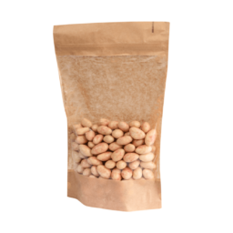 Migdały w czekoladzie białej z maliną liofilizowaną w opakowaniu strunowym z okienkiem