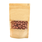 Migdały w czekoladzie białej w pudrze z czarnej porzeczki w opakowaniu strunowym z okienkiem