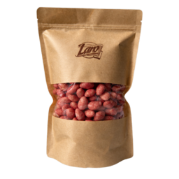 Migdały w czekoladzie białej w pudrze z czarnej porzeczki liofilizowanej