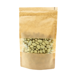 Rodzynki w białej czekoladzie w opakowaniu strunowym z okienkiem