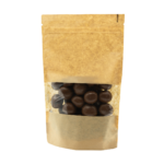 Truskawki liofilizowane w czekoladzie mlecznej w opakowaniu strunowym z okienkiem