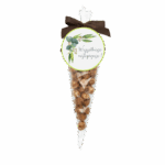 Orzechy laskowe w karmelu w foliowym rożku z kokardą