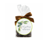 Żurawina w czekoladzie deserowej w foliowej saszetce z kokardą