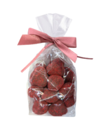 maliny liofilizowane w czekoladzie deserowej pudrowane maliną