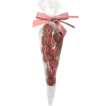 Maliny liofilizowane w czekoladzie pudrowane maliną