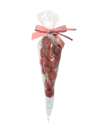 Maliny liofilizowane w czekoladzie pudrowane maliną