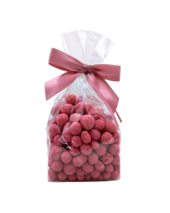 Jagody liofilizowane w czekoladzie białej w pudrze z czarnej porzeczki liofilizowanej