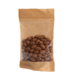 Migdaly w czekoladzie mlecznej pudrowane kakao i zlotem jadalnym