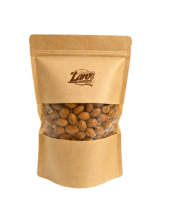 Migdaly w czekoladzie karmelowej pudrowane kakao