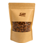 Migdaly w czekoladzie o smaku marcepanowym pudrowane kawa i kakao