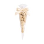 Migdały w czekoladzie białej z płatkami kwiatów