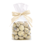 Migdały w czekoladzie białej z płatkami kwiatów