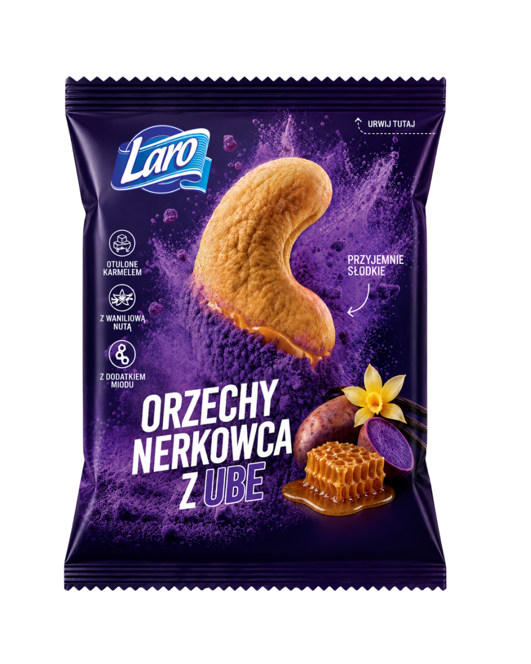 nerkowce w karmelu z ube Orzechy nerkowca z ube 100 g - obrazek 1